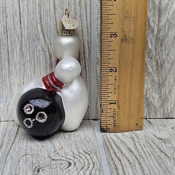 OWC Old World Christmas Bowling Pins Ball Glass Ornament Vintage Decor Gift‎ 4in - Picture 10 of 10